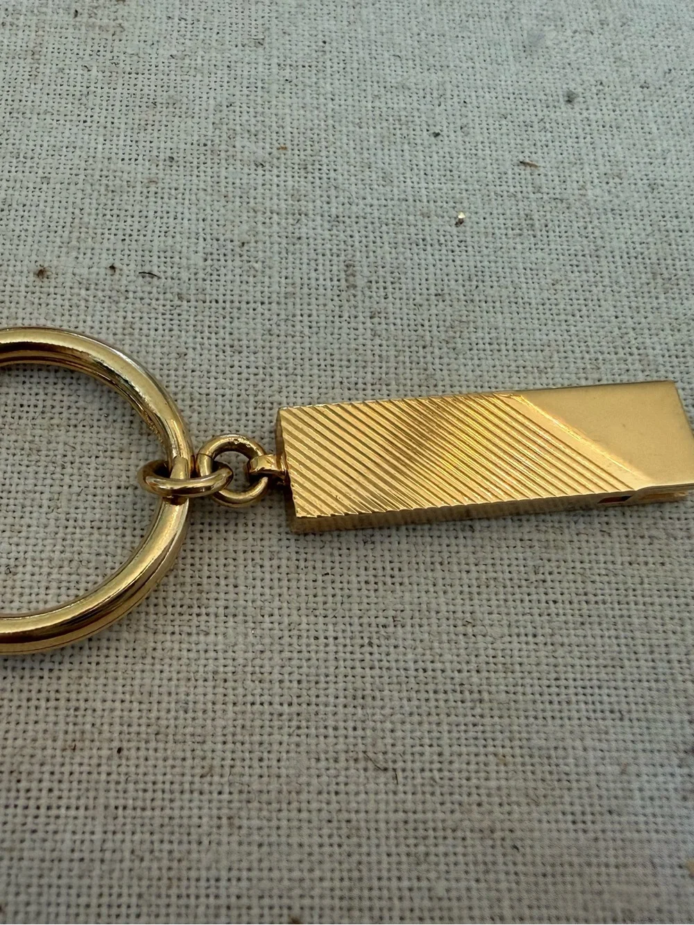 Vintage Gold Men's‎ Double Ring Key Holder valet key